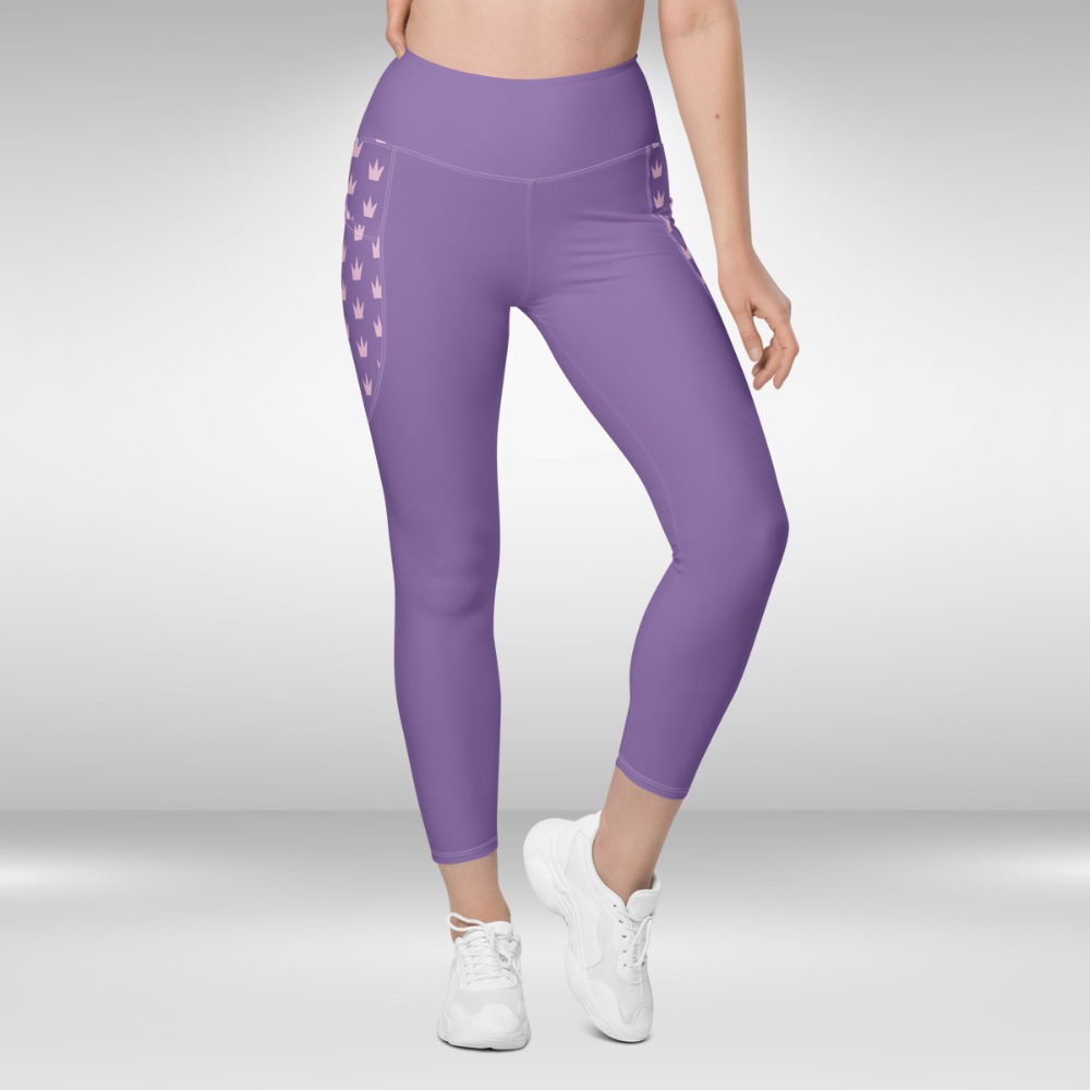 Women Legging With Pockets - Purple - Plus sizes available