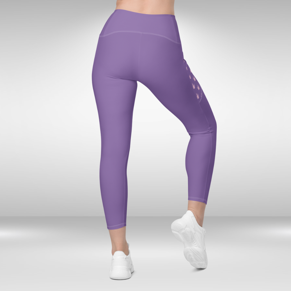 Women Legging With Pockets - Purple - Plus sizes available