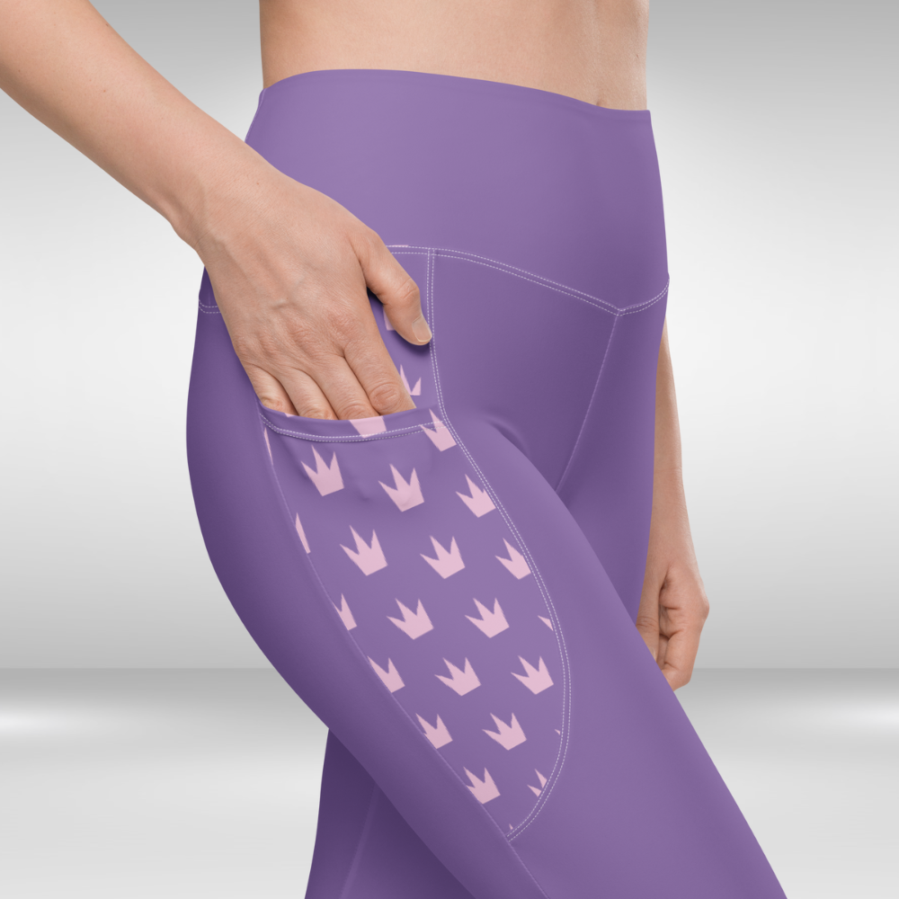 Women Legging With Pockets - Purple - Plus sizes available