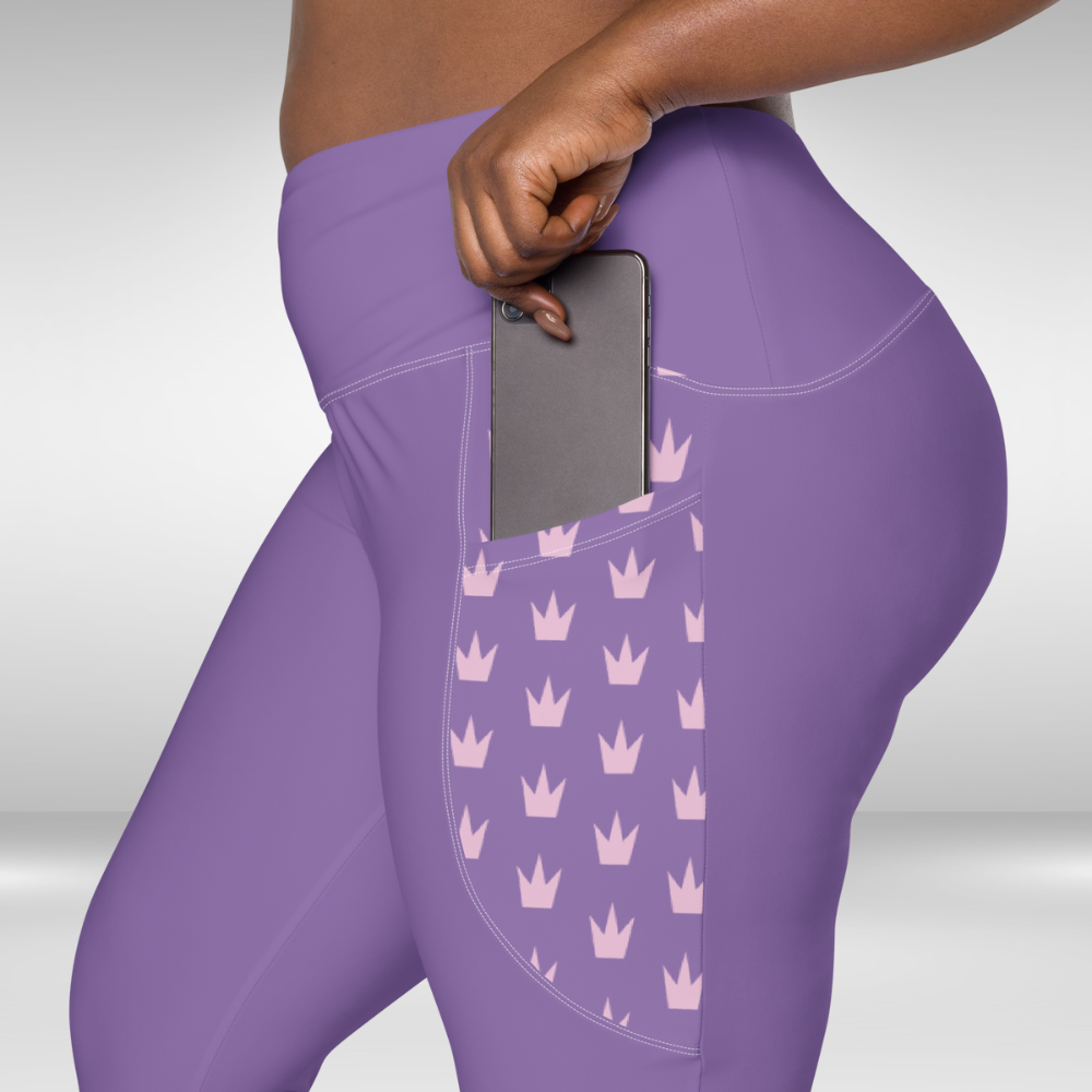 Women Legging With Pockets - Purple - Plus sizes available