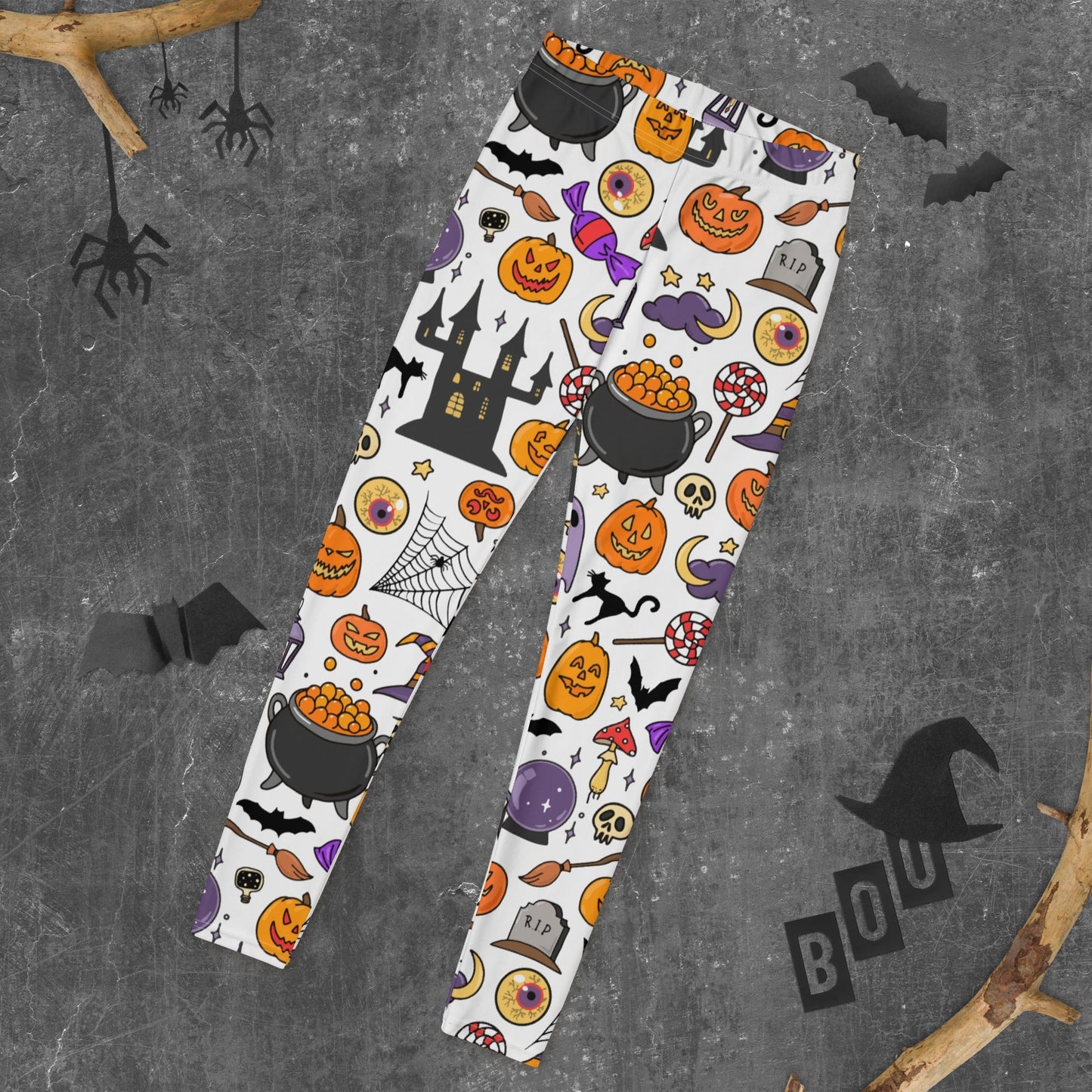 Women Gym Legging - Halloween Fun Print